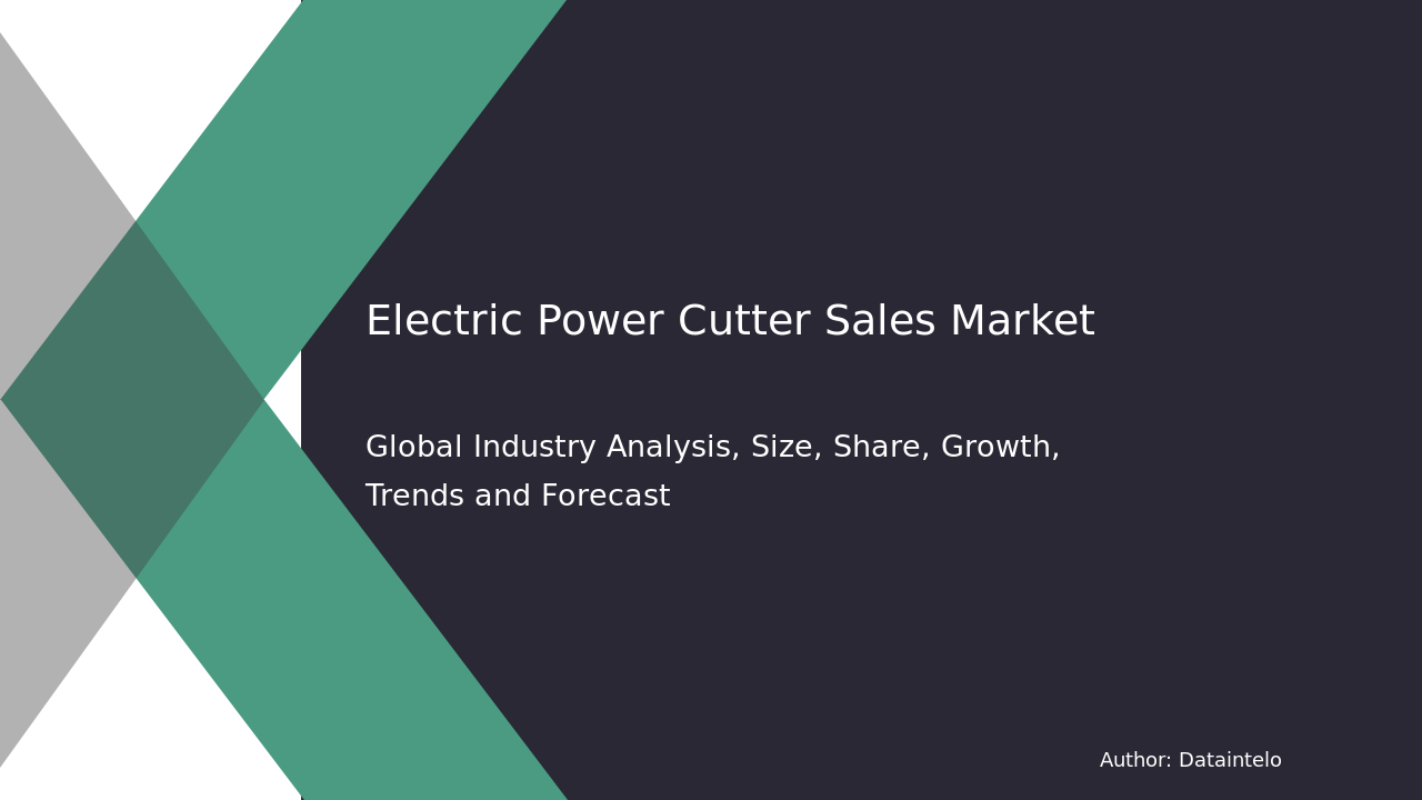 Electric Power Cutter Sales Market Research Report 2032